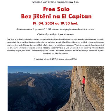 Film Free Solo Bez jištění na El Capitan